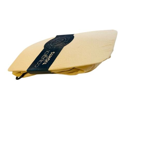 Venezia Jeans Control Top Tights Cream New Plus Size C/D - Picture 2 of 5